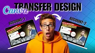 How To Transfer Your Canva Design To Another Canva | How to share your designs in Canva