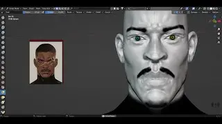 Man Head animate in Blender