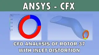 CFD analysis of Rotor 37 with inlet distortion | Ansys CFX