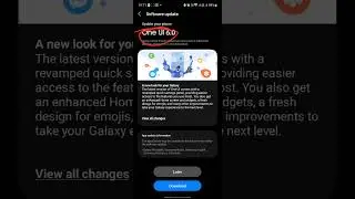 UI 6.0 update on Samsung phone | Android 14 update on Samsung phone A52s 5G 2023