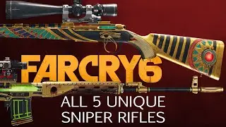 Far Cry 6 - All 5 Unique Sniper Rifles (+The Cobracon)