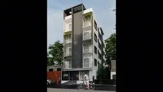 Archviz animation of a building