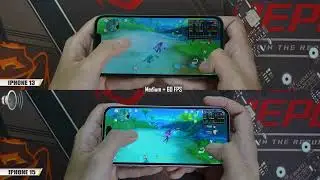 iPhone 15 vs iPhone 13 Genshin Impact FPS Gaming test