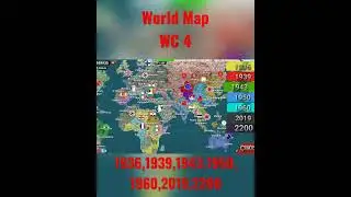 World Map, World Conqueror 4, 1936,1939,1943,1950,1960,2019,2200, 