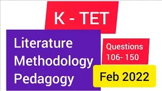 KTET English Questions 106-150#ktetenglish