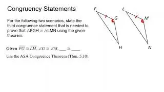 completing congruence statements