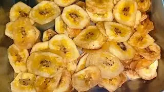 crispy banana chips (no dying method) | banana chips