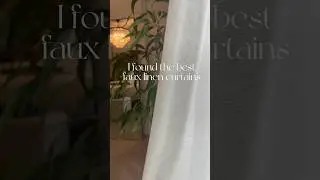 I found the best Faux Linen Curtains #homedecoratingideas #modernhomedecor #homedecor #bedroomdecor