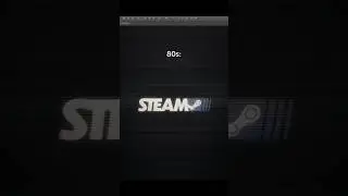 Steam logo inspired by different decades #logo #retro #graphicdesign