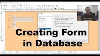 Creating Form in Database || Form Wizard in Base