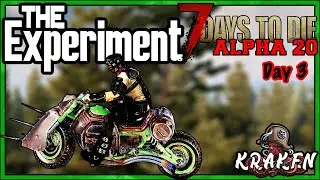 7 Days To Die Alpha 20 THE EXPERIMENT DAY 3 Gameplay