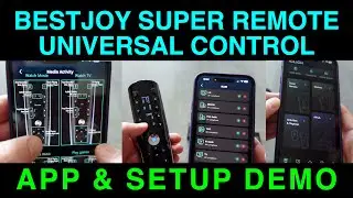 SuperRemote App & Setup Demo by Bestjoy Universal Remote Control BT IR RF Macros for Any Setup