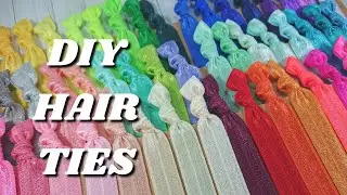 How to Make No Crease Elastic Hair Ties // FOE // No Sew Hair Ties