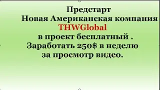 Новая Американская компания THWGlobal