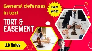 LLB Lecture Notes Tort General Defenses in Urdu | Hindi 