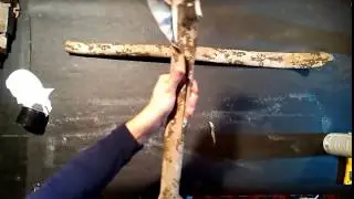 Лук камуфлированный из ПВХ трубы испытания на морозе