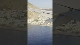 Landing at Santorini, Greece #shorts
