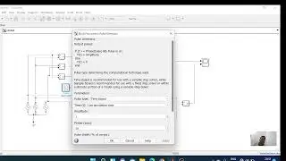 Three phase full wave controlled bridge rectifier simulation on MATLAB