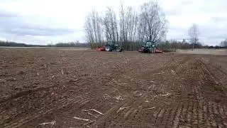 Вертикальные фрезы Gaspardo Aquila6000  с трактором Дейтцфар