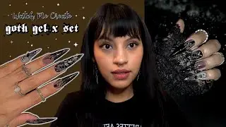 ✮⋅⋆⊱GOTH GEL X NAIL SET⊰⋆⋅✮