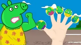 Peppa Pig Hulk Finger Familia \ Canciones Infantiles
