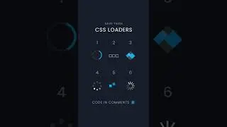 Css loaders for frontend developer part 06 | css loading animation | 