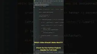 Hangman Project In Python Trick 🤔 