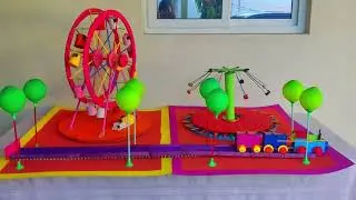 Maqueta de la Feria (Juegos Mecánicos con movimiento) | By Jenny ❤️