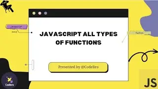 Javascript all types of functions