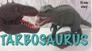 Видео лепка Тарбозавор Dinosaur 🦖 Claymation
