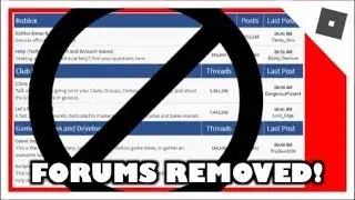 Saying Goodbye to the Roblox Forums.