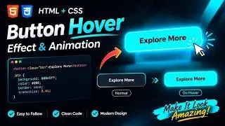 🔥 Create This Amazing CSS Button Hover Effect | HTML & CSS