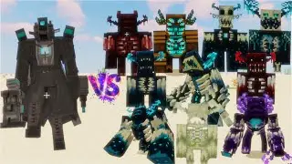 Titan Cameraman UPGRADED VS All Powerful Warden ,Zorden ,Tryden | Minecraft Mob Battle |