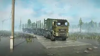 SnowRunner - MAN TGS Logging/Turnpike Double/Road Train HCT in Russia