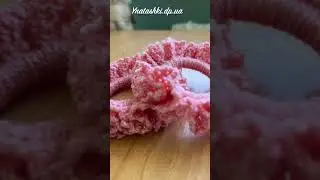 Вязаная крючком заколка для волос. Отлично подойдет для украшения гульки. Crocheted hair clip.