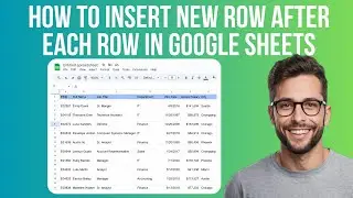 How To Insert New Row After Each Row In Google Sheets