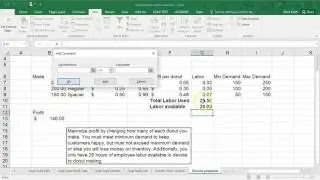 MS Excel Solver Examples