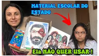 MATERIAL ESCOLAR 2024 DO GOVERNO e comprado ELA NÃO QUIS