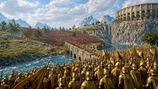 Golden Knights try to Reclaim City from Spartans - Ultimate Epic Battle Simulator UEBS