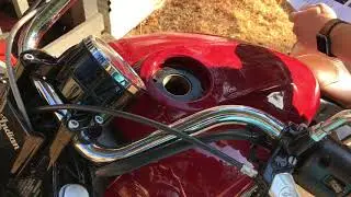 Indian Scout - Keyless gas cap upgrade