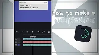 𖤩 💭 ᵎi  — how to make a notification in alight motion | QueeN CaT