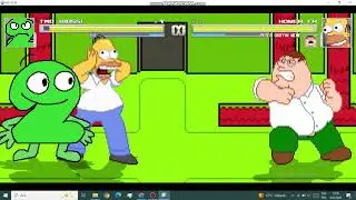 mugen two Boss vs homer and peter