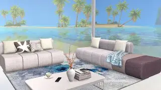 White Beach House | Stop Motion Build | THE SIMS 4