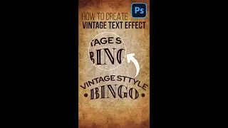 How to Create Vintage Text Effect in ADOBE PHOTOSHOP 