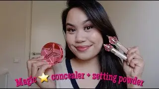 First impression/Review on Magic Star Concealer + Setting powder