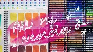 Caran d'Ache Neocolor II full 84 colors set swatches ★ review p1