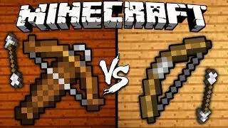 Crossbow vs. Bow - Minecraft