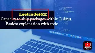 Capacity to Ship Packages within D Days#LeetCode1011|Java Solution with code(StriverSHEET Solutions)