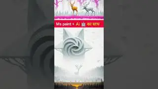 drawing in ms paint with Ai #art #Ai  #viral #kaiber