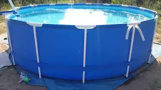 Бассейн Intex 457x122, чистая вода благодаря пергидроли